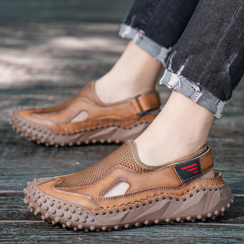 Men's Genuine Leather Sandals -Comfort & Style
