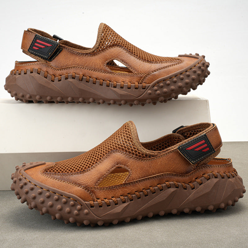 Men's Genuine Leather Sandals -Comfort & Style