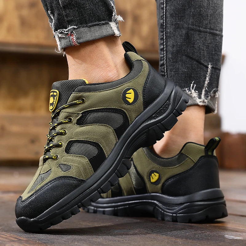 Outdoor Hiking Shoes for Men Anti Slip Wear-resistant Hiking Sneakers Comfortable Breathable Durable Camping Mens Shoes