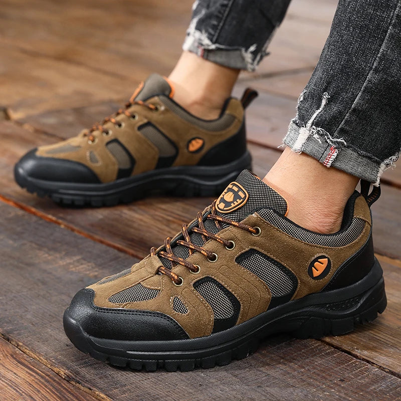 Outdoor Hiking Shoes for Men Anti Slip Wear-resistant Hiking Sneakers Comfortable Breathable Durable Camping Mens Shoes