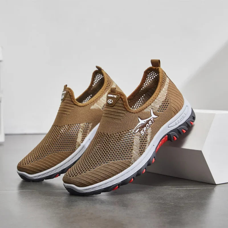 Men’s Breathable Hiking Sneakers-Lightweight Air Mesh walking shoes