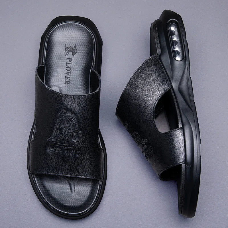 Men’s Genuine Leather slide sandals