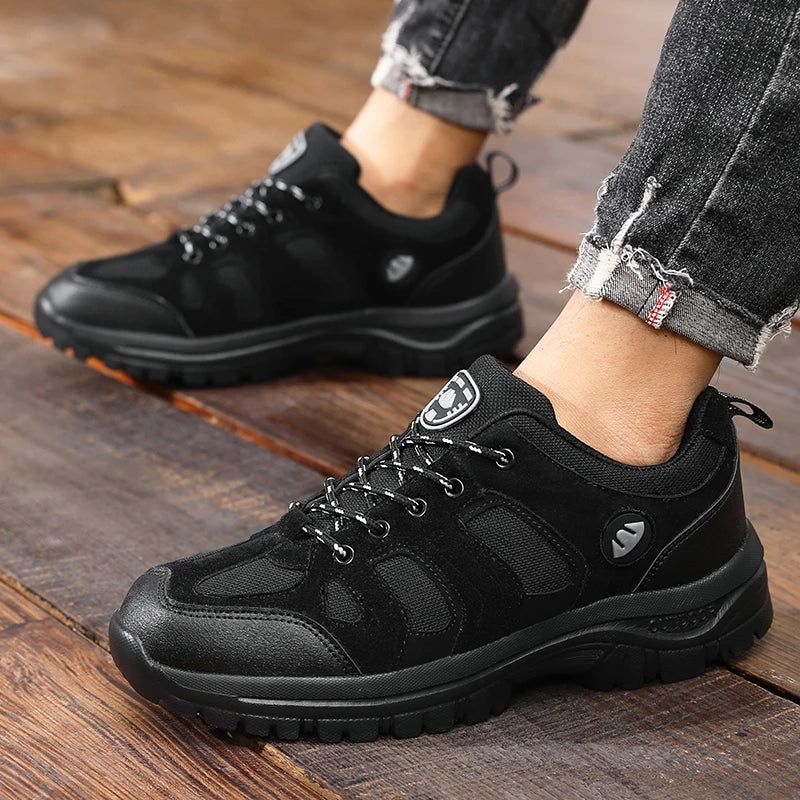 Outdoor Hiking Shoes for Men Anti Slip Wear-resistant Hiking Sneakers Comfortable Breathable Durable Camping Mens Shoes