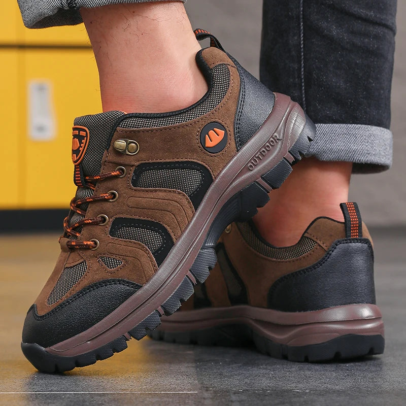 Men’s waterproof Hiking shoes-Lightweight Anti-Slip Outdoor Sneakers