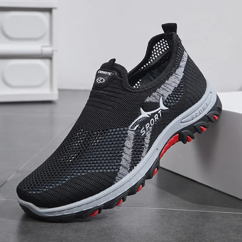 Men’s Breathable Hiking Sneakers-Lightweight Air Mesh walking Shoes