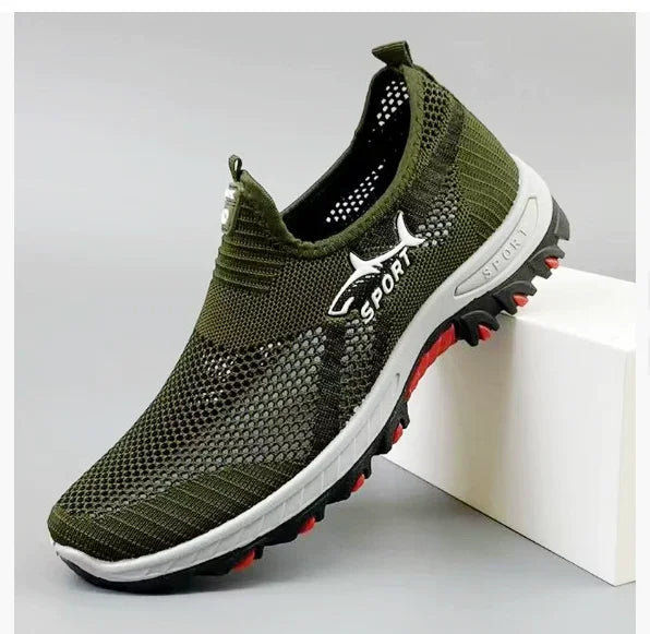 Men’s Breathable Hiking Sneakers-Lightweight Air Mesh walking shoes