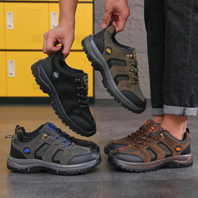 Men’s waterproof Hiking shoes-Lightweight Anti-Slip Outdoor Sneakers