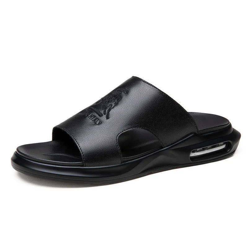 Men’s Genuine Leather slide sandals