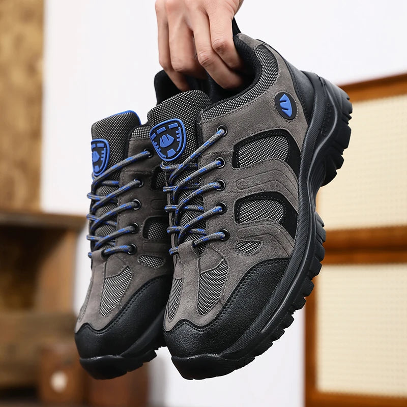 Outdoor Hiking Shoes for Men Anti Slip Wear-resistant Hiking Sneakers Comfortable Breathable Durable Camping Mens Shoes