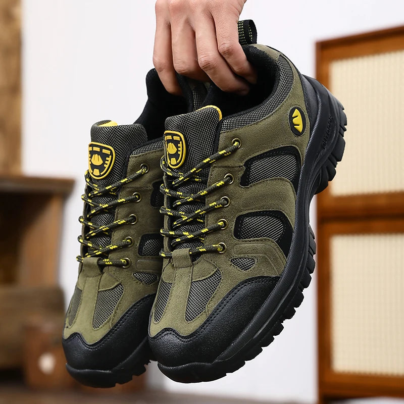 Outdoor Hiking Shoes for Men Anti Slip Wear-resistant Hiking Sneakers Comfortable Breathable Durable Camping Mens Shoes