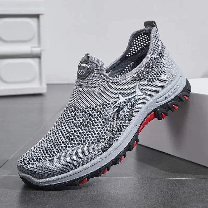 Men’s Breathable Hiking Sneakers-Lightweight Air Mesh walking shoes