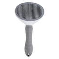 Keep your pet'coat clean, smooth, and healthy with this self-cleaning grooming brush,designed for both dogs and cats. The fine grooming bristles help remove loose hair, tangles, and mats while providing a gentle brushing experience