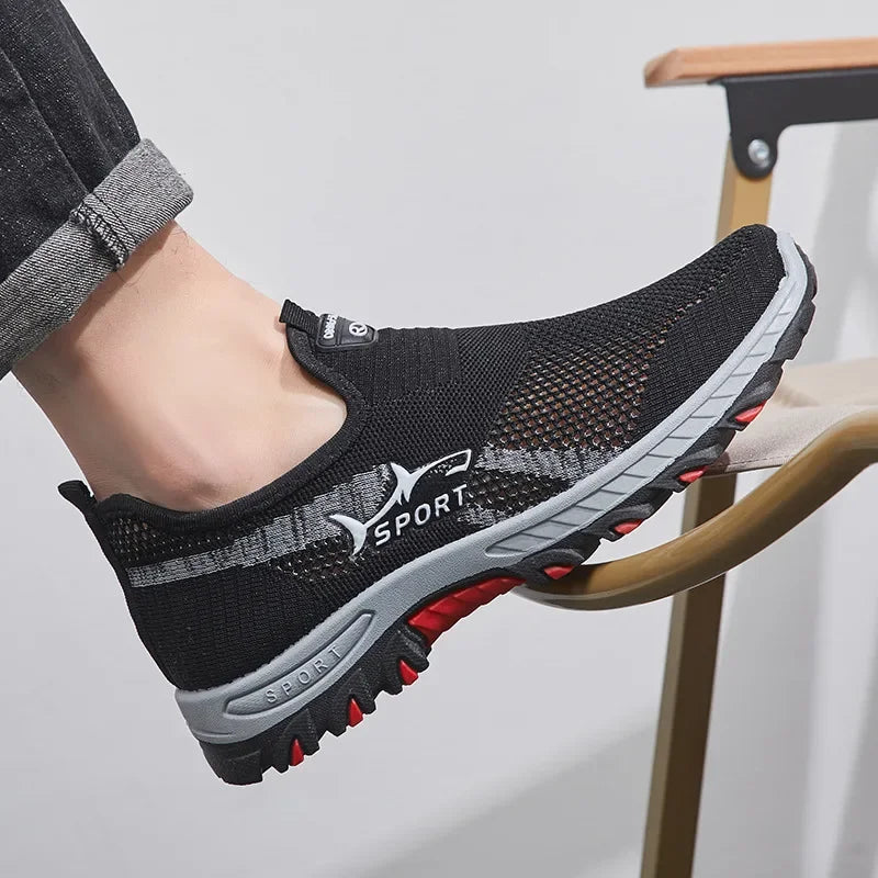 Men’s Breathable Hiking Sneakers-Lightweight Air Mesh walking shoes