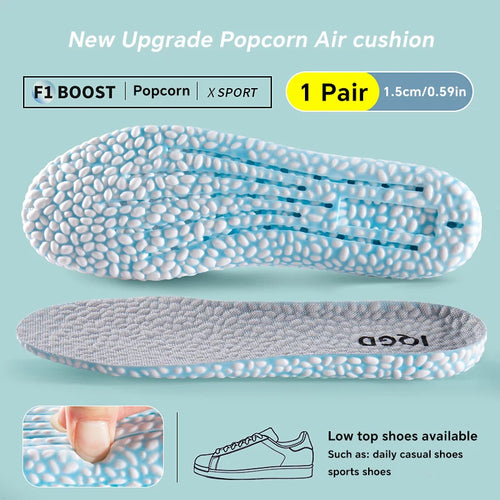EVA Material Invisible Height Increase Insoles for Shoes Breathable Shock Absorption Comfortable for Women Men